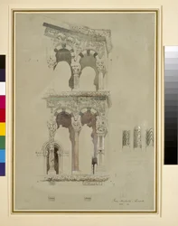Detail of the facade of San Michele in Foro