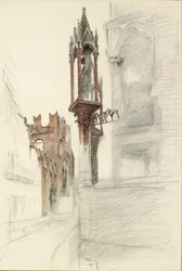 Study of a Niche surrounding the Tomb of Cansignorio della Scala at Verona