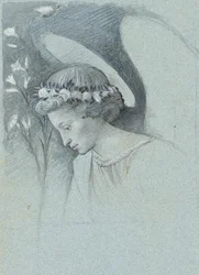 Study of the Head of the Angel Gabriel in Filippo Lippi