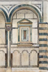 The Baptistery, Florence: Study of the upper Part of the right-hand Compartment on the south-west Fa