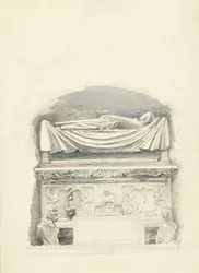 The Sarcophagus and Effigy of the Tomb of Cangrande I della Scala, Verona, 21 May-1 July 1869