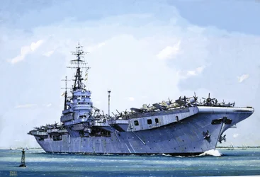 HMS Emperor, Converted from a Merchant Ship into an Aircraft Carrier During the Second World War