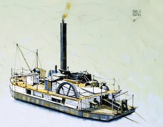 The Bertha, an 1844 Dredger