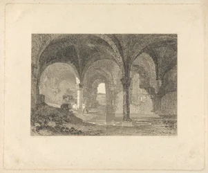 Crypt in Kirkstall Abbey, Yorkshire