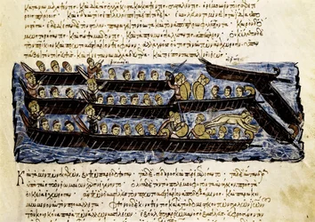 A Russian fleet, miniature from 