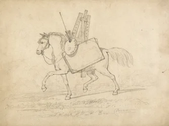 A Horse loaded with Artist