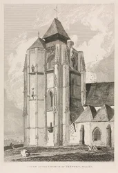 Architectural Antiquities of Normandy Vol. II, Pl. 66: Tower of the Church of Tréport, near Eu