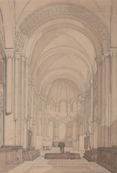East End of the Abbey Church of Saint-Georges de Boscherville, near Rouen, Normandy