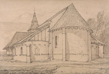 East End of the Abbey Church of St. Paul at Rouen, Normandy