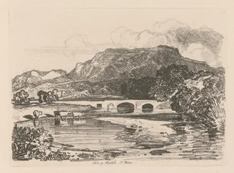 Liber Studiorum: Plate 14, Tan-y-Bwlch, Merionethshire, North Wales