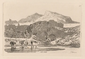 Liber Studiorum: Plate 21, View in North Wales, 1838