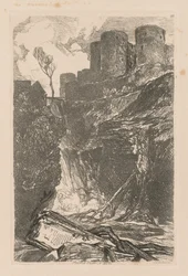 Liber Studiorum: Plate 29, Harlech Castle, N. Wales