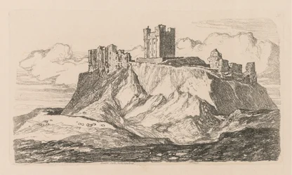 Liber Studiorum: Plate 30, Bambro Castle, Northumberland