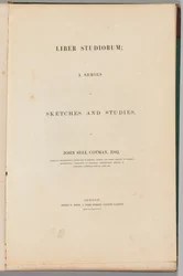 Liber Studiorum: Title Page, 1838