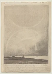 An Effect of Parhelion seen from Hunstanton Lighthouse on July 6 1816 (recto)