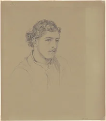 Man with Curly Hair