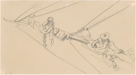 Men on a Spar, c. 1876