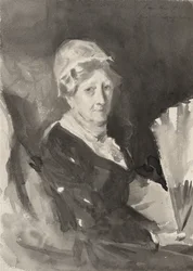 Portrait of Mrs. Frederick Mead with a Fan