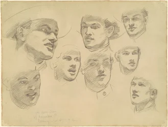 Studies for "Entering the War"