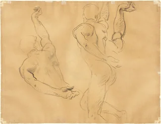 Studies of Male Nudes (verso)