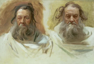 Study of Two Heads: The Prophets, c.1892