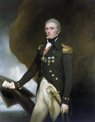 Portrait of Captain Sir Edward Berry, served under Horatio Nelson at the Battle of Aboukir and the Battle of Trafalgar