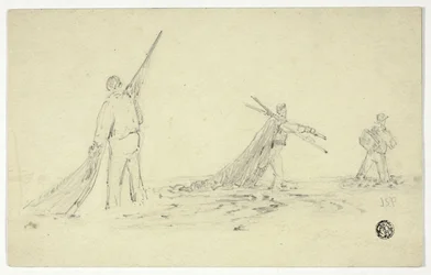 Men Carrying Nets