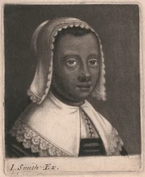 Head and Shoulders of a Young Woman in Three-quarter Profile to Right