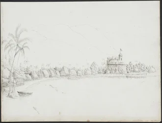 View of Papeete from the Harbour, November 1845
