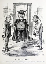 Political satire depicting William Ewart Gladstone and Benjamin Disraeli