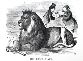 The British government authorising the Rothschilds to buy out shares of the Suez Canal