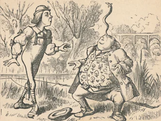 The youth and his father, who is balancing a fish on his nose