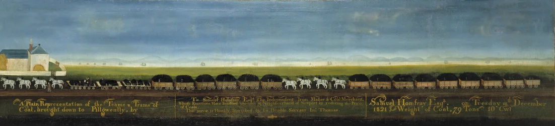 A Plain Representation of the Teams and Trams of Coal Brought Down to Pillgwenlly by Samuel Homfray