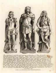 British King Lud and His Sons Angrogeus and Theomantius