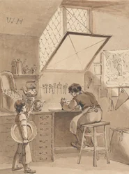 Hogarth Engraving His Master