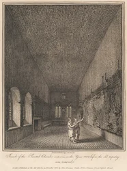 Inside the Painted Chamber as it was in the Year 1800 Before the Old Tapestry was Removed