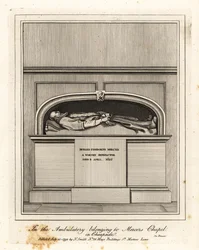 Monument to Richard Fishbourne Mercer, Died 1625, in the Ambulatory in Mercers Chapel, Cheapside