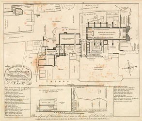 Plan of part of Westminster as it was in the time of Richard the Second