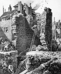Inside View of the Watch Tower discovered near Ludgate Hill in 1792