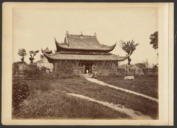 [Fenced-in temple]