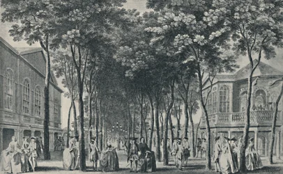 Society at the Marylebone Gardens, 1755