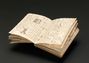 Notebook used to record details of the Rainhill locomotive trials in 1829