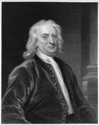 Portrait of Sir Isaac Newton, engraved by Edward Scriven