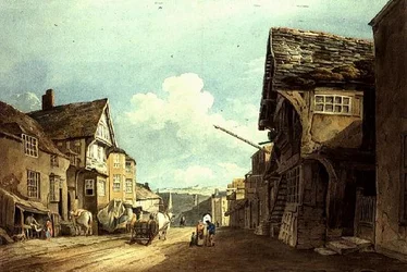 Looking down the High Street, Conway