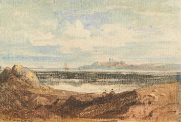 View of Rugged Coastline, Bamburgh, Northumberland