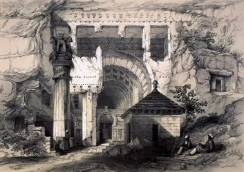 Entrance of Great Chaitya Cave, Karli