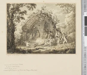 Natives in the Interior of a Hut