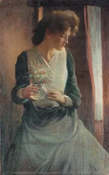 Woman Looking Right