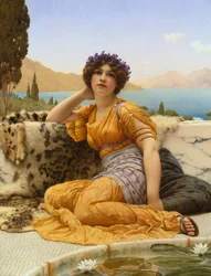 With Violets Wreathed and Robe of Saffron Hue