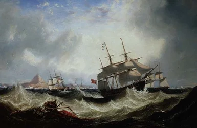 Shipping off Gibraltar in Heavy Seas